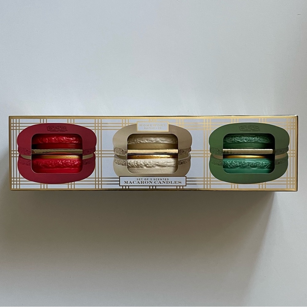 HomeWorx by Slatkin & Co. Macaron Filled Candle - Set of 3